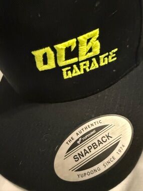 DCD Garage Black and Yellow Snapback Hat
